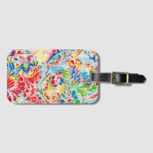 Cute colourful vintage floral samsung galaxy walle luggage tag