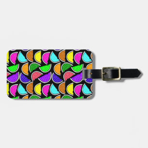 Cute colourful watermelon pattern luggage tag