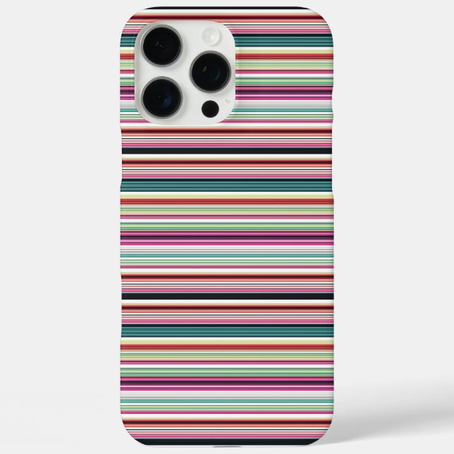Cute colourful white stripes Case-Mate iPhone case (Back)