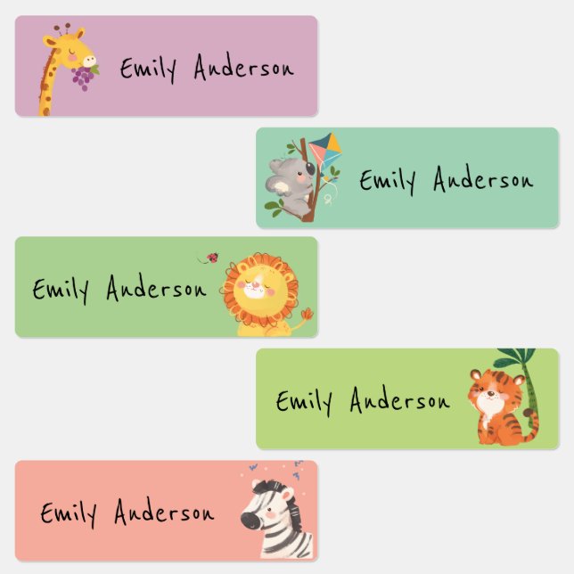 Cute Colourful Zoo Animals School Daycare (Group)