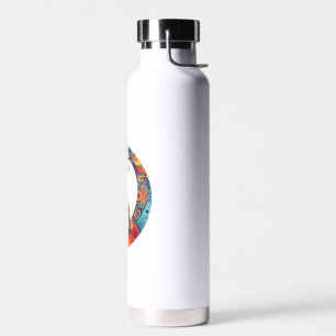 cute colurful cat design water bottle