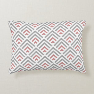 Cute combination sage green, burgundy Zigzag Decorative Cushion