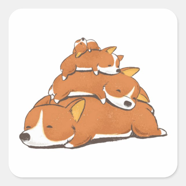 Cute Comfy Bed Sticker (Front)