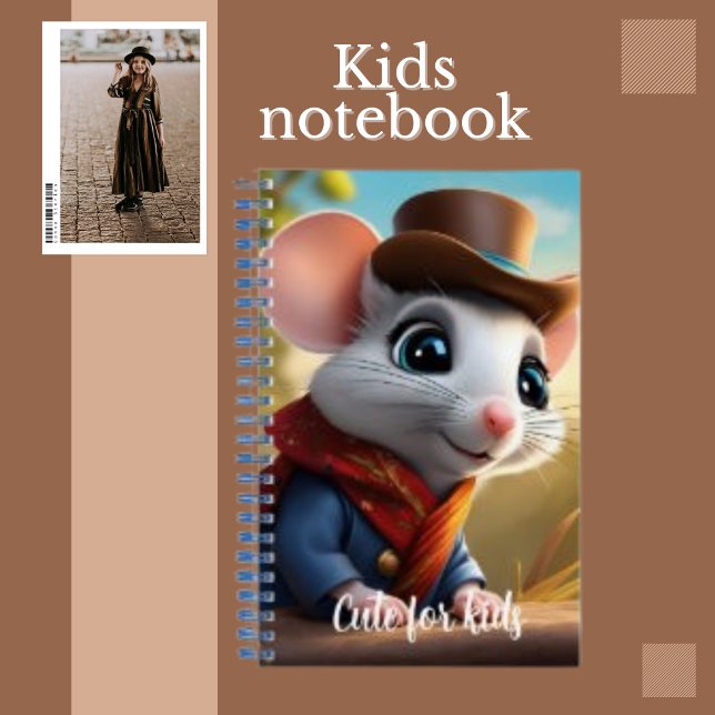 Cute Comic Mouse Animal Mammal  Notebook (Creator Uploaded)