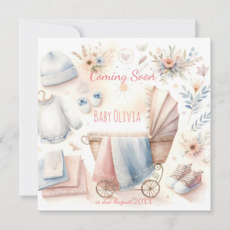 Cute coming soon announcement Invitation
