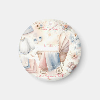 Cute coming soon announcement Invitation Magnet