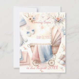 Cute coming soon announcement Invitation Postcard