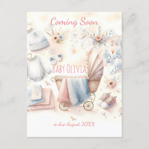 Cute coming soon announcement Invitation Postcard
