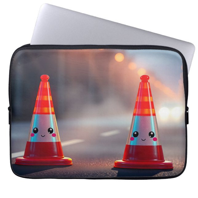 Cute cones laptop sleeve (Front)