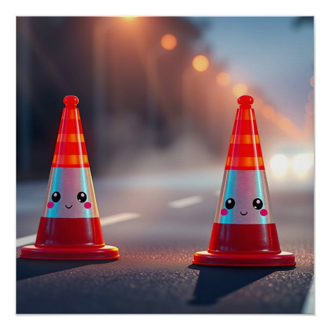 Cute cones poster (Front)