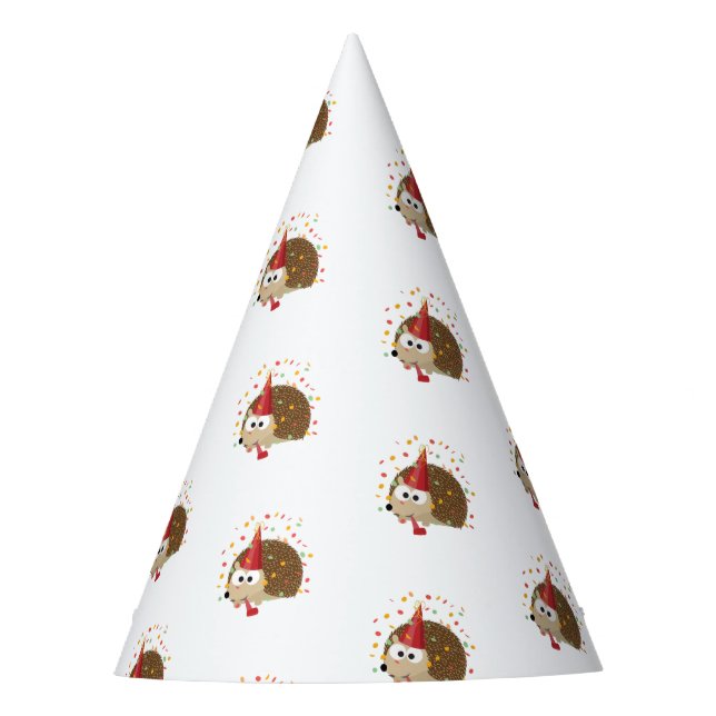 Cute Confetti Party Hedgehog Hat (Front)