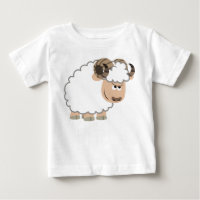 Cute Confident Cartoon Ram Baby T-Shirt