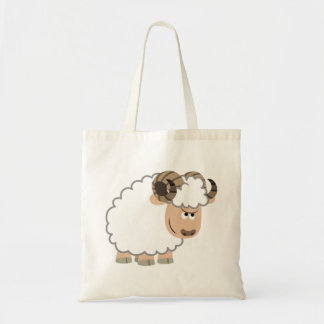 Cute Confident Cartoon Ram Bag