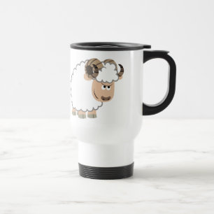 Cute Confident Cartoon Ram Commuter Mug