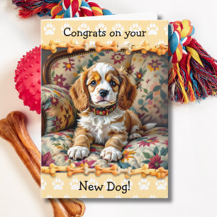 Cute Congrats on your New Cocker Spaniel Dog  Card