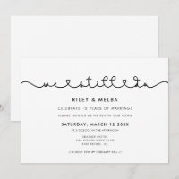 Cute connecting heart font We still do Vow renewal