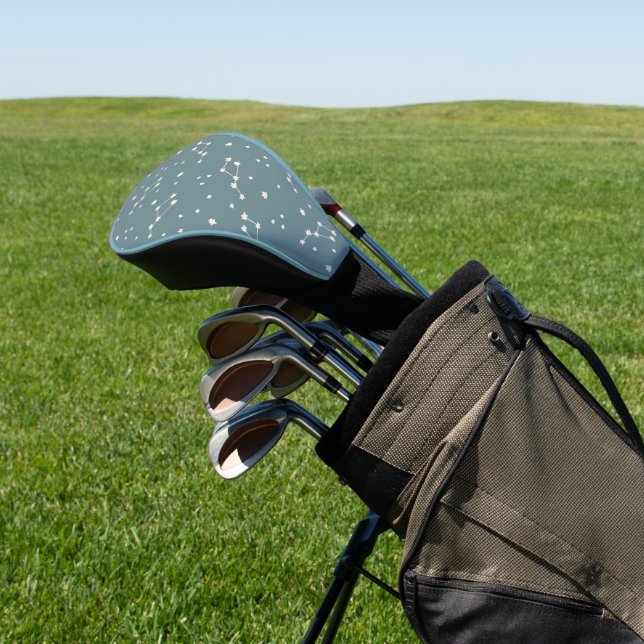 Cute Constellation Sky Pattern Golf Head Cover (In Situ)
