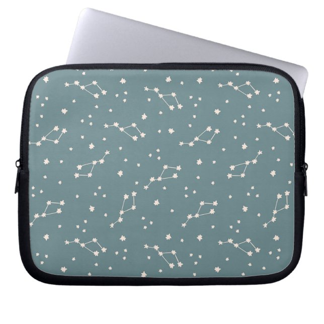Cute Constellation Sky Pattern Laptop Sleeve (Front)