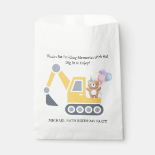 Cute Construction Theme Birthday Party Favour Bags