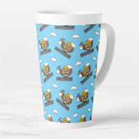 Cute Construction Worker Owl with Hard Hat Cartoon