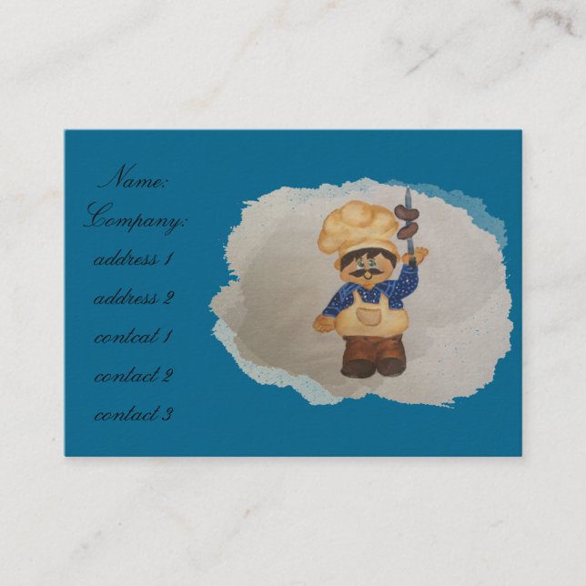 Cute cook business card (Front)