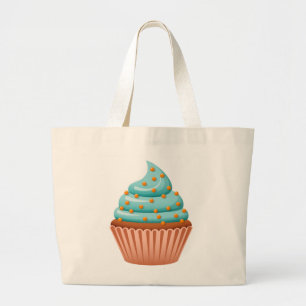 Cute Cook Foodie Baking Baker Kitchen Cupcake Large Tote Bag