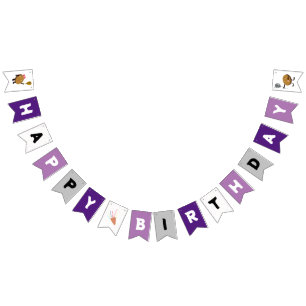 Cute cookie birthday bunting