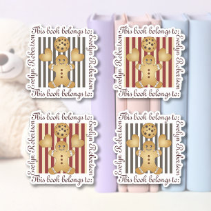 Cute Cookie Gingerbread Man Bookplate