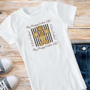 Cute Cookie Gingerbread Man Kids T-Shirt