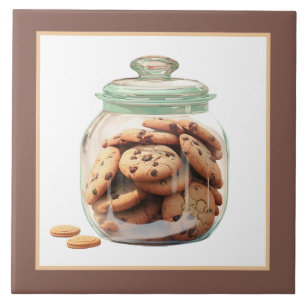 Cute cookie jar bakery business home crafting tile