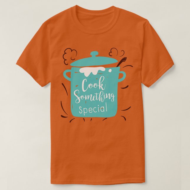 Cute Cooking Pot T-Shirt (Design Front)