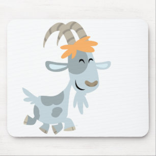 Cute Cool Cartoon Goat Mousepad