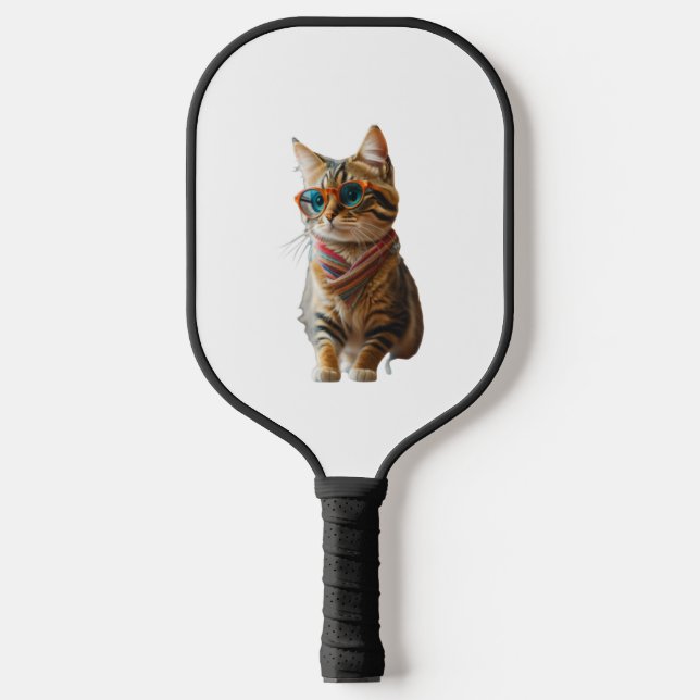 Cute Cool Cat   Pickleball Paddle (Front)