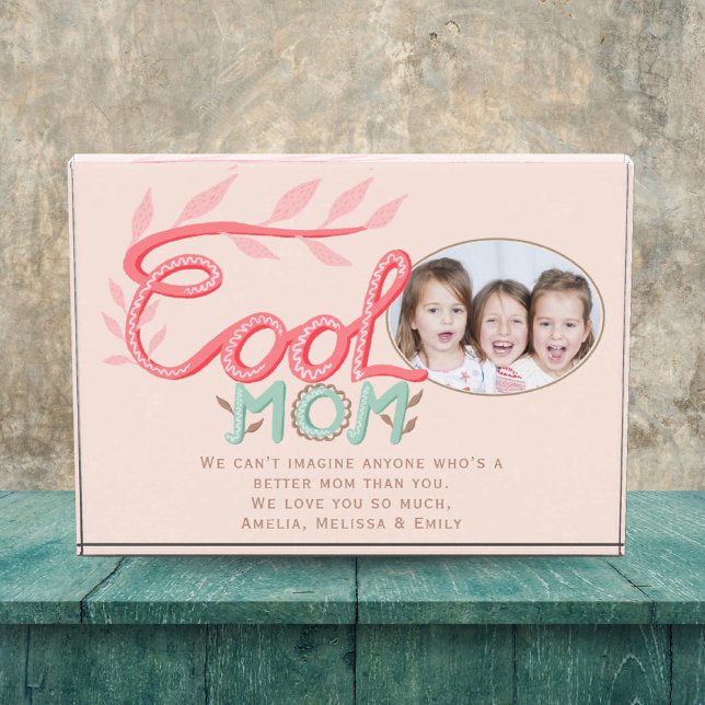 Cute Cool Mum Hand Lettering Mother`s Day  Photo Block (Creator Uploaded)