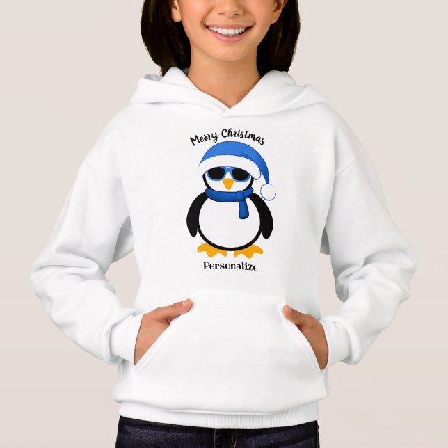 Cute cool penguin Christmas winter Personaliize (Front)