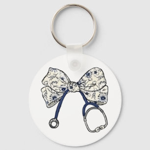 Cute Coquette Bow Coquette Bow Nurse Nursing Key Ring