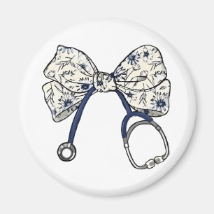 Cute Coquette Bow Coquette Bow Nurse Nursing Magnet