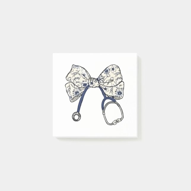 Cute Coquette Bow Coquette Bow Nurse Nursing Post-it Notes (Front)