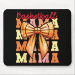 Cute Coquette Bow Game Day Basketball Mama For Mum Mouse Pad<br><div class="desc">Cute Coquette Bow Game Day Basketball Mama For Mum Girls _1</div>