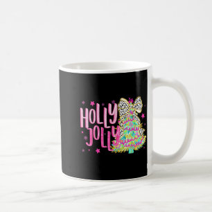 Cute Coquette Bow Girls Christmas Tree Merry Xmas  Coffee Mug