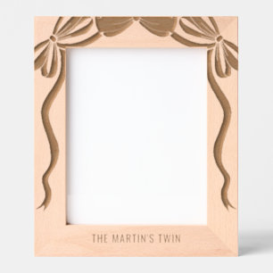 Cute Coquette Bow Laser Picture Etched Frames