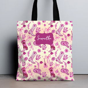 Cute Coquette country girl aesthetic pattern Tote Bag
