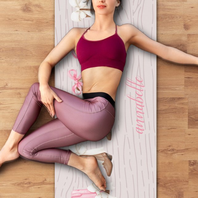 Cute Coquette Cowgirl Boots Personalised  Yoga Mat (Cute Coquette Cowgirl Boots Personalized Yoga Mat)