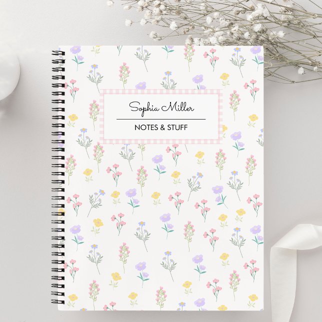Cute Coquette Floral Pattern  Spiral  Notebook (Creator Uploaded)
