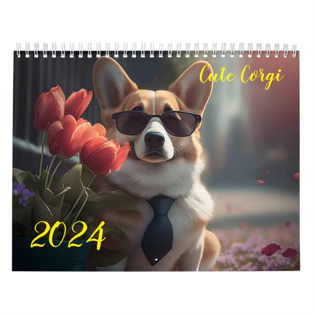 Cute Corgi. 2024  Calendar (Cover)