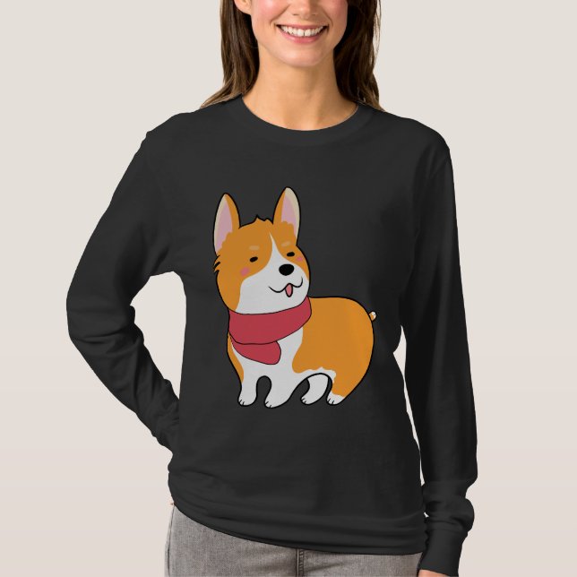 Cute Corgi  527 T-Shirt (Front)