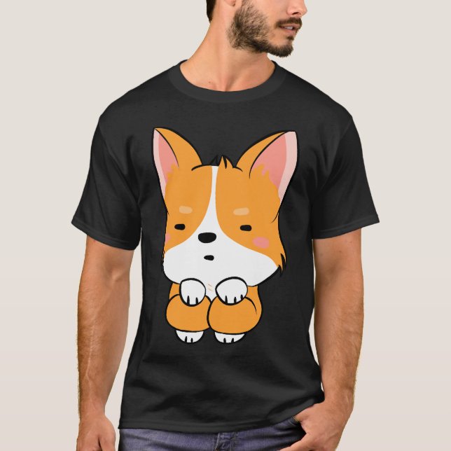 Cute Corgi  740 T-Shirt (Front)