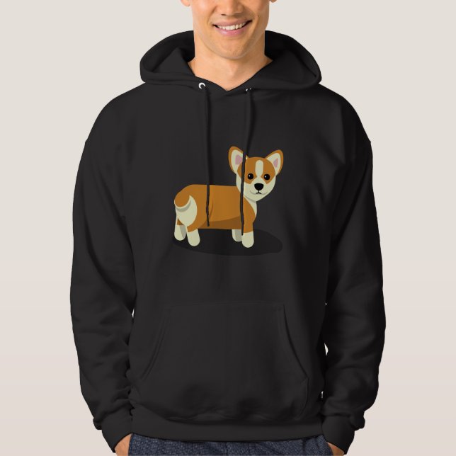 Cute Corgi Butt Hoodie (Front)