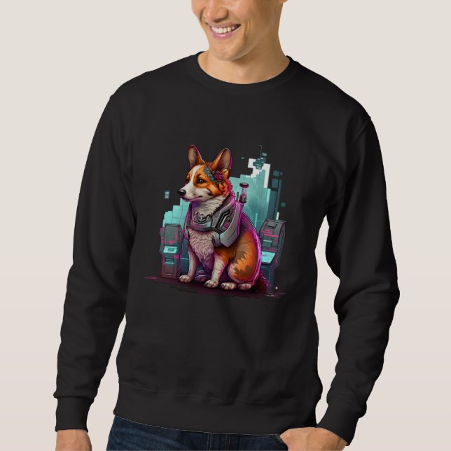 Cute Corgi Cool Pembroke Welsh Corgi  4 Sweatshirt (Front)
