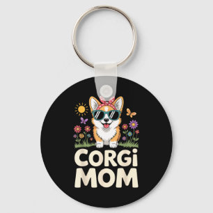 Cute Corgi Design For Women Girls Mom Dog Welsh Co Key Ring